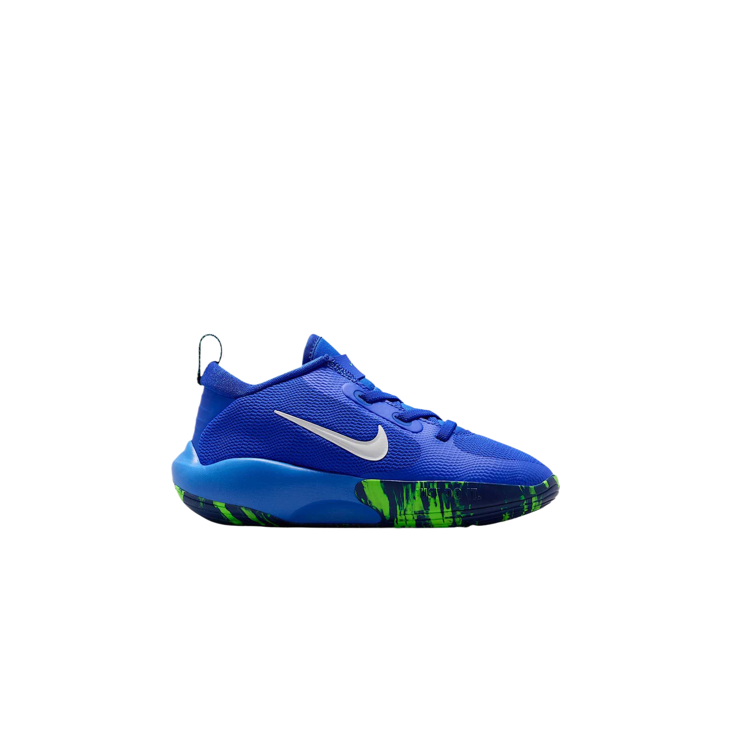 Jordan Детские баскетбольные кроссовки low top с амортизацией и вентиляцией Racing Blue/Space Blue/Dark Navy Blue/Impact Green — фото 3