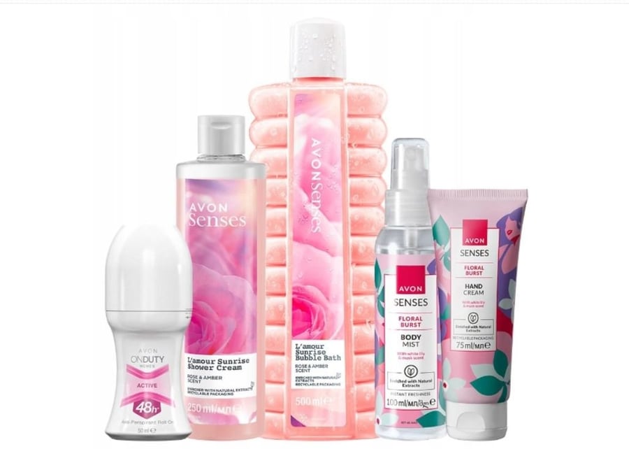 

Avon, Набор косметики, Роза, 5 шт.