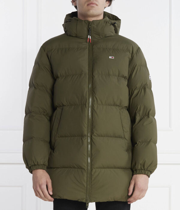 

Пуховик Tommy Jeans Essential Regular Fit, зеленый