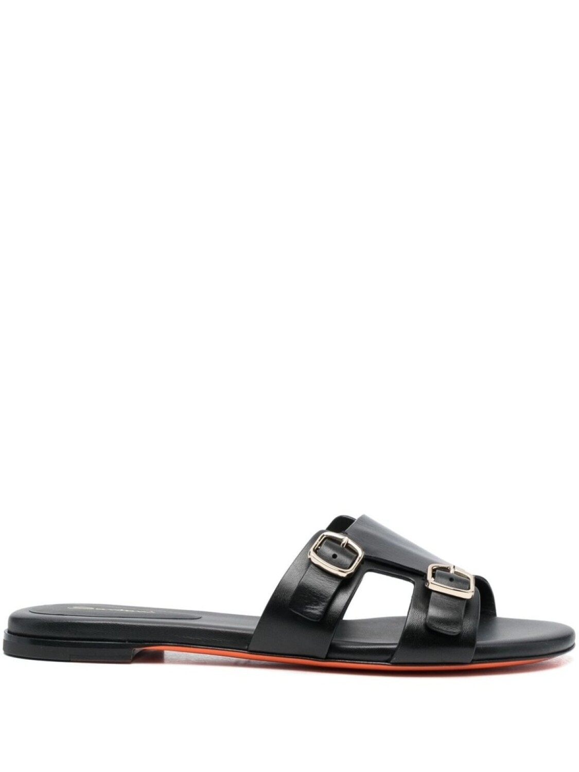Santoni сандалии с ремешками, черный