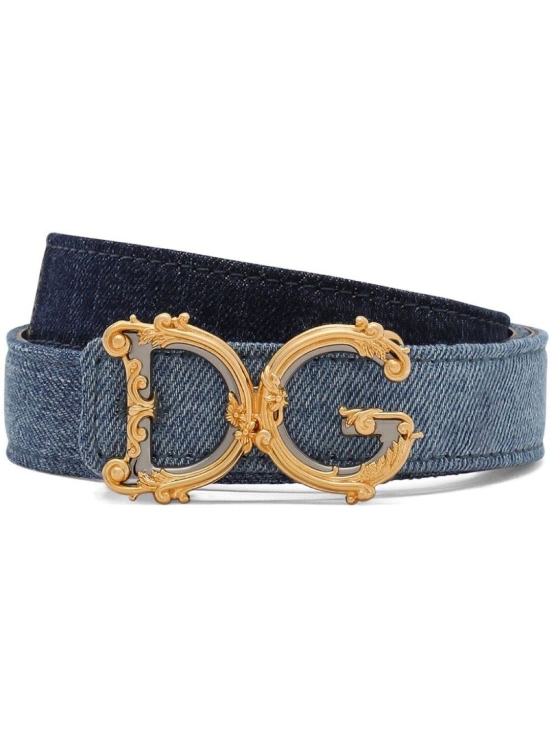 

Dolce & Gabbana джинсовый ремень с логотипом, синий