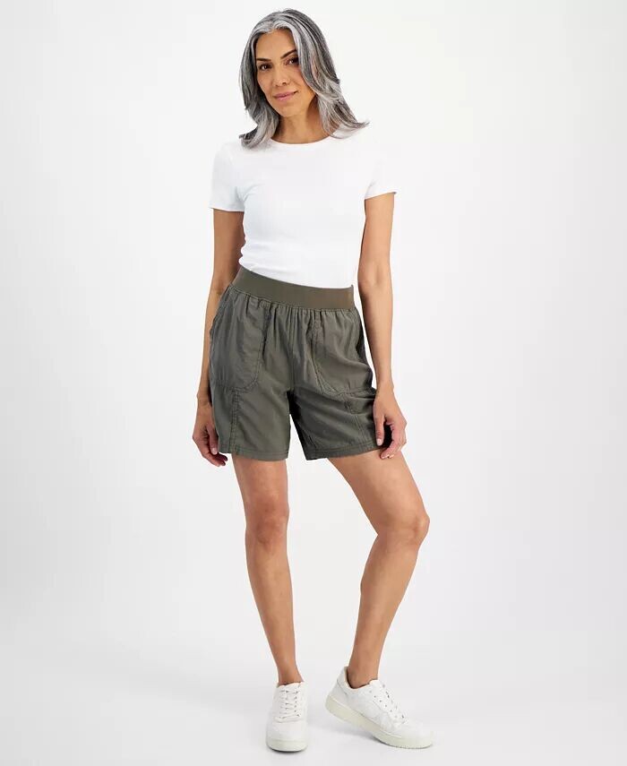 

Женские шорты с карманами без застежки Style & Co, зеленый