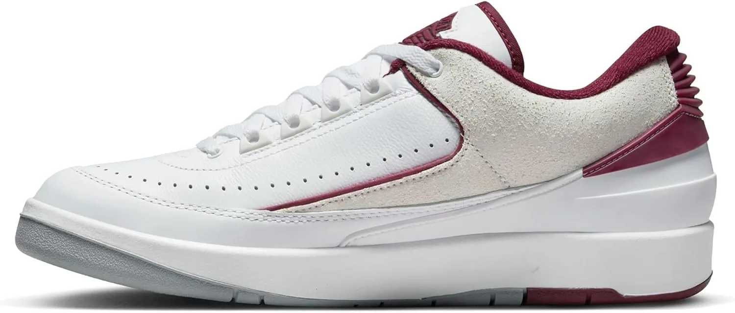 Мужские кроссовки Jordan 2 Retro Low Cherrywood White/Cherrywood Red (DV9956 103), белый/красный