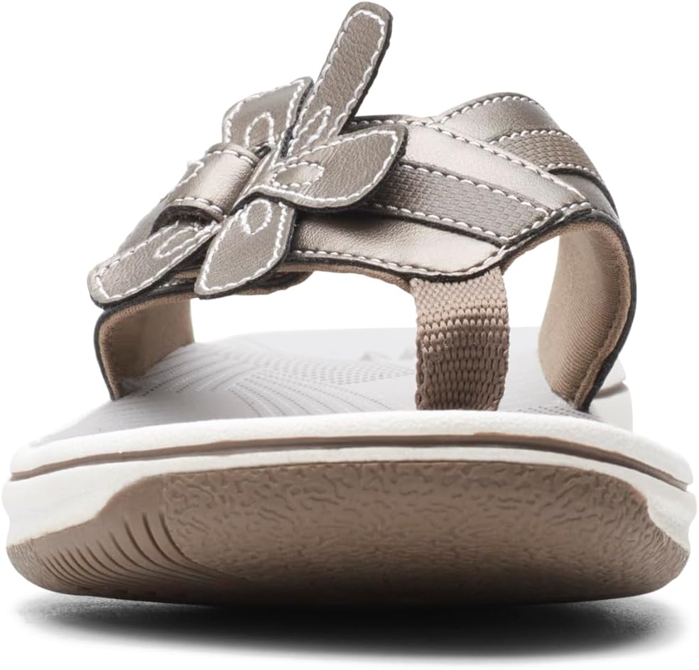 Шлепанцы Clarks Brinkleyflorah (унисекс), Pewter — фото 4