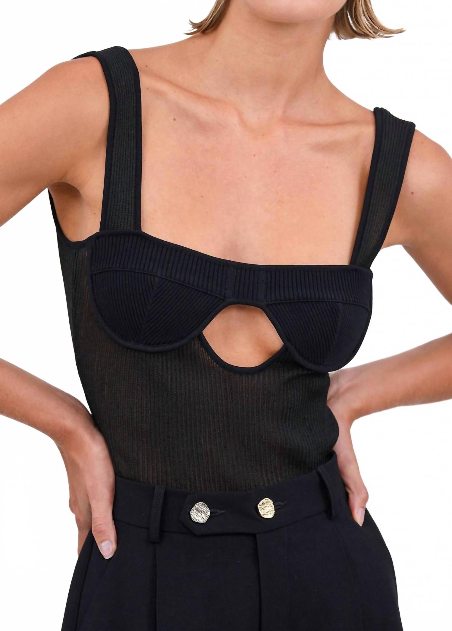 

Кармен Топ в черном NONCHALANTLABEL