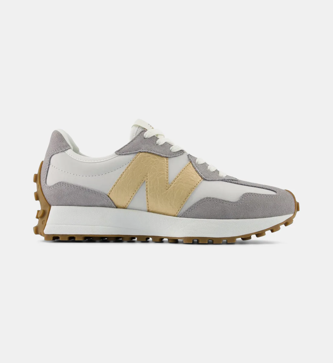 Низкие кроссовки 327 с эффектом замши NEW BALANCE, синий