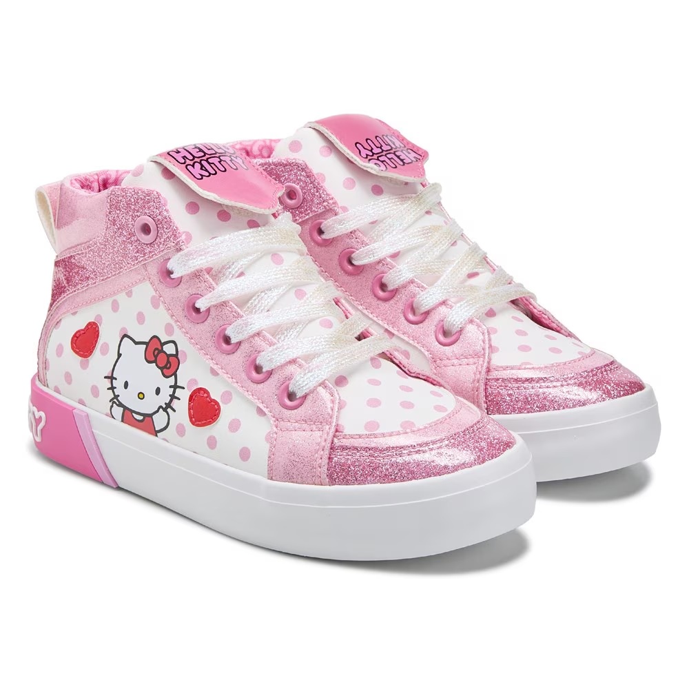 

Детские кеды высокие Hello Kitty для маленьких детей, pink multi