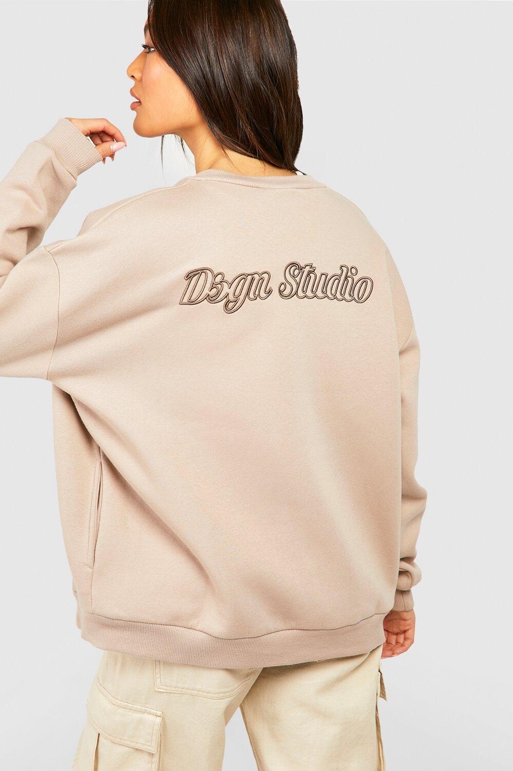 

Куртка-бомбер с вышивкой dsgn studio Boohoo, серый