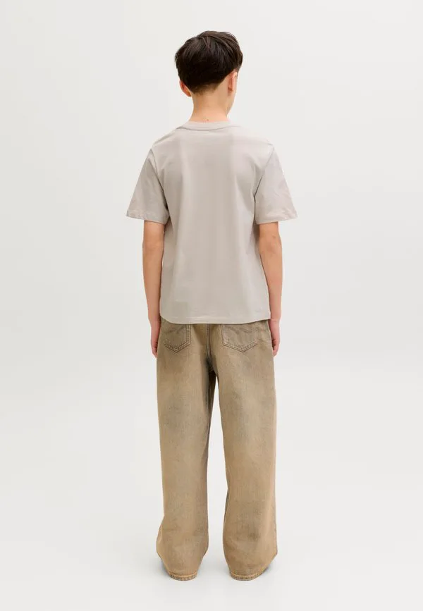 Детская базовая футболка Jack & Jones Junior, Moonbeam — фото 3
