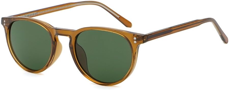 

Модные солнцезащитные очки для женщин, зеленые, серые, коричневые, из ацетата, круглые, солнцезащитные очки для мужчин, защита от ультрафиолета UV400, летний стиль, унисекс WNCKSQ, Brown With Green