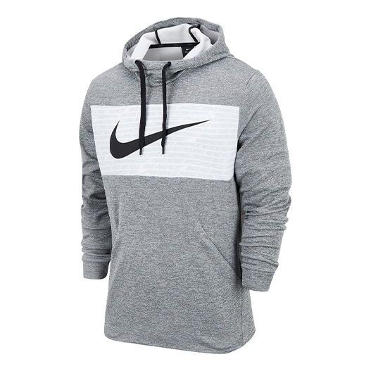 

Толстовка men's therma pullover gray Nike, серый