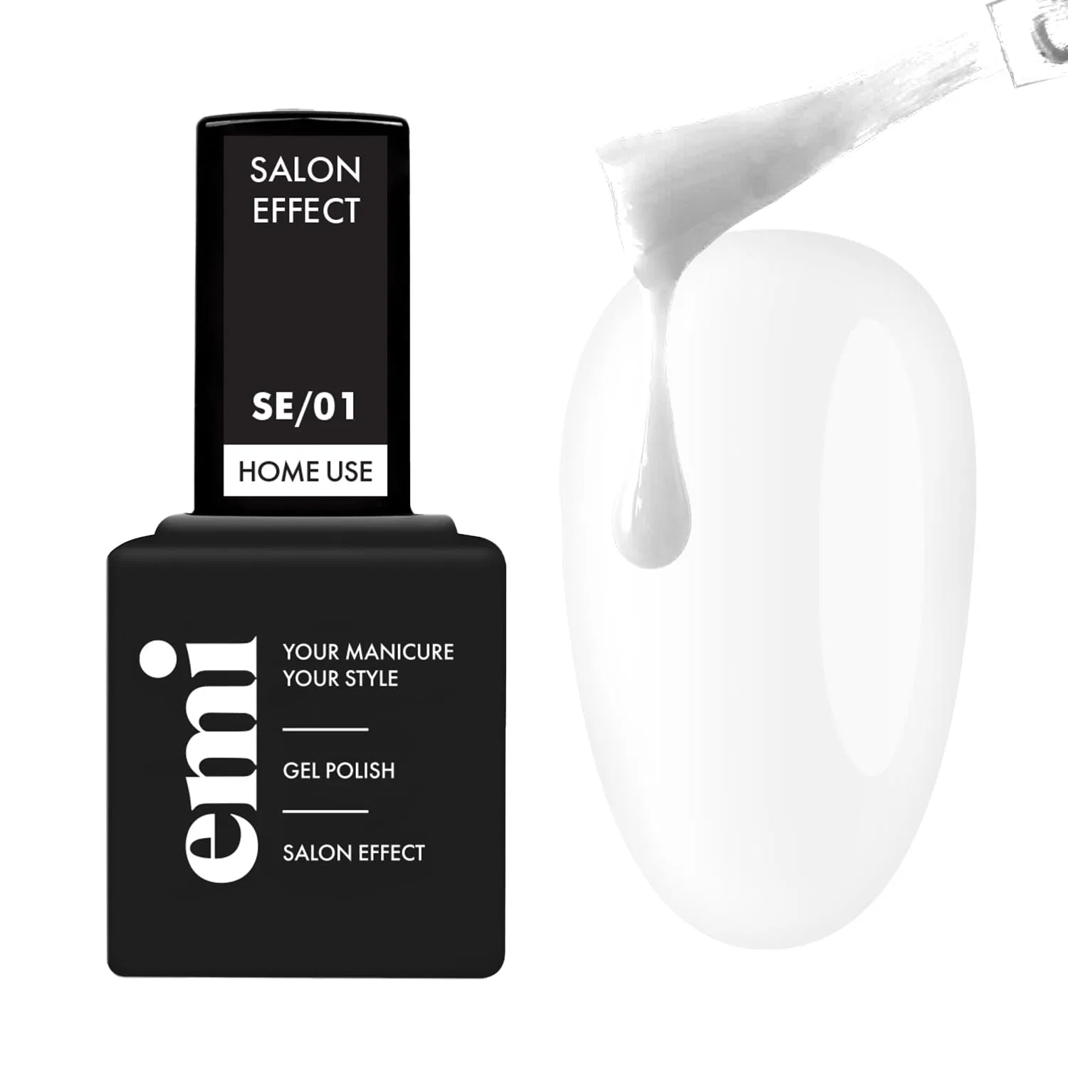 Гель-лак «Pure White» без HEMA от EMI Salon Effect Emi