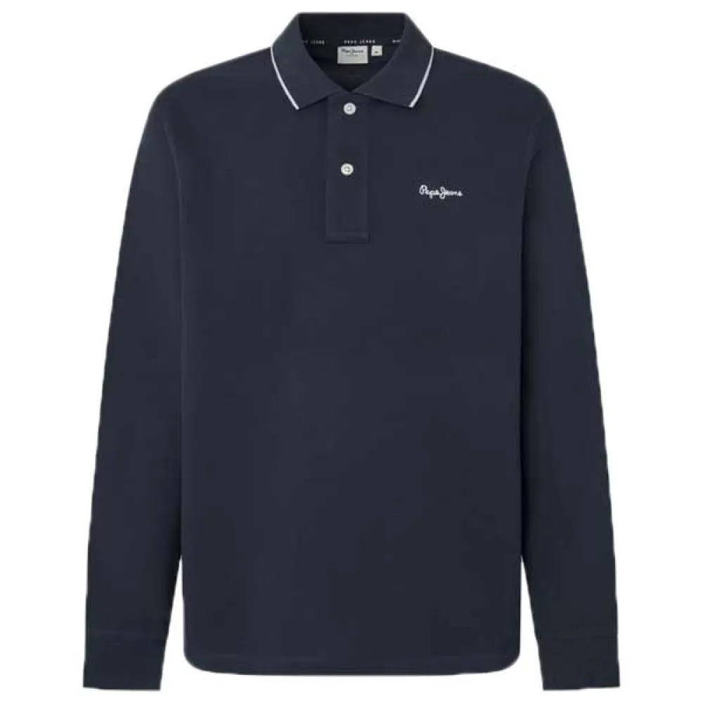 

Поло Pepe Jeans Hans, синий