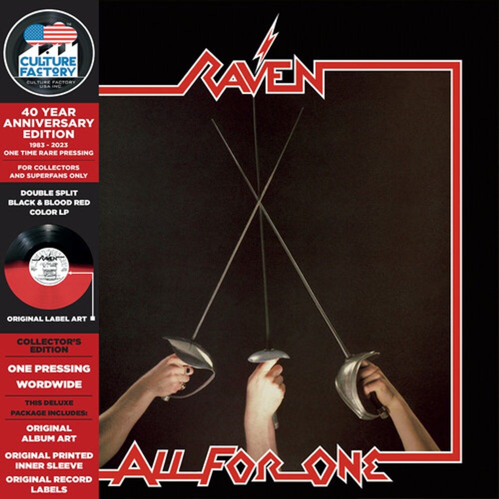 

Виниловая пластинка LP All For One [Split Black/Blood Red Vinyl] - Raven