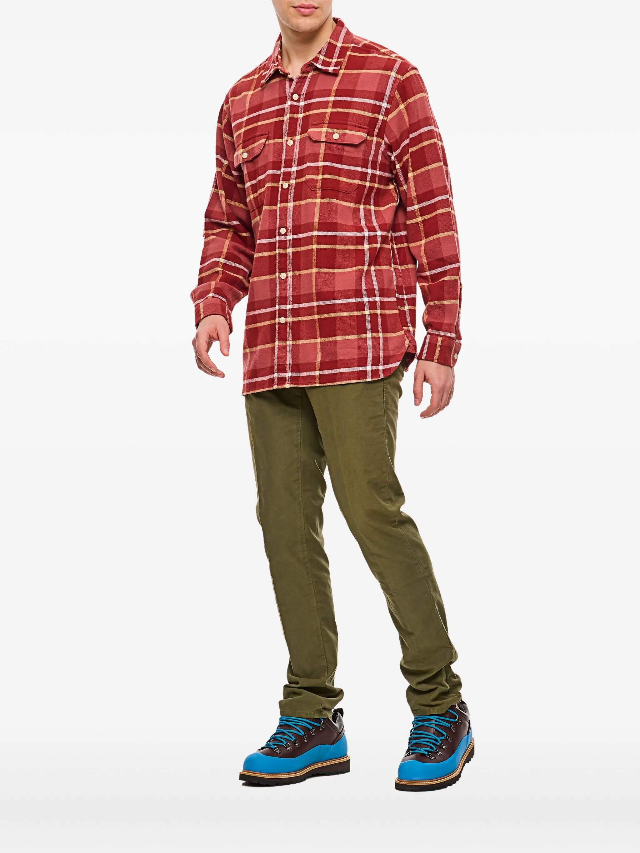 

Клетчатая рубашка с манжетами на пуговицах Levi'S, красный