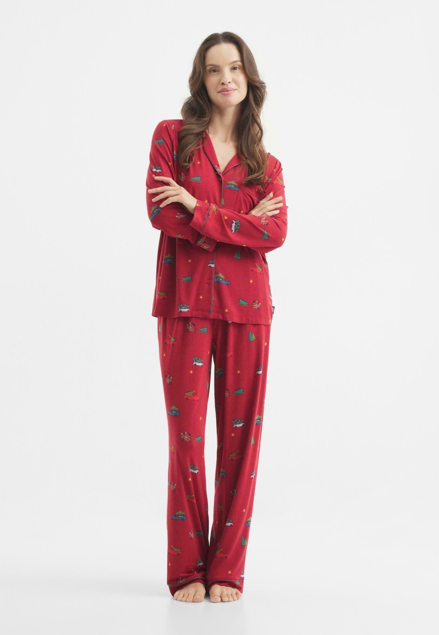 

Пижамный комплект Chelsea Peers CHRISTMAS TREE CAR SET, Red