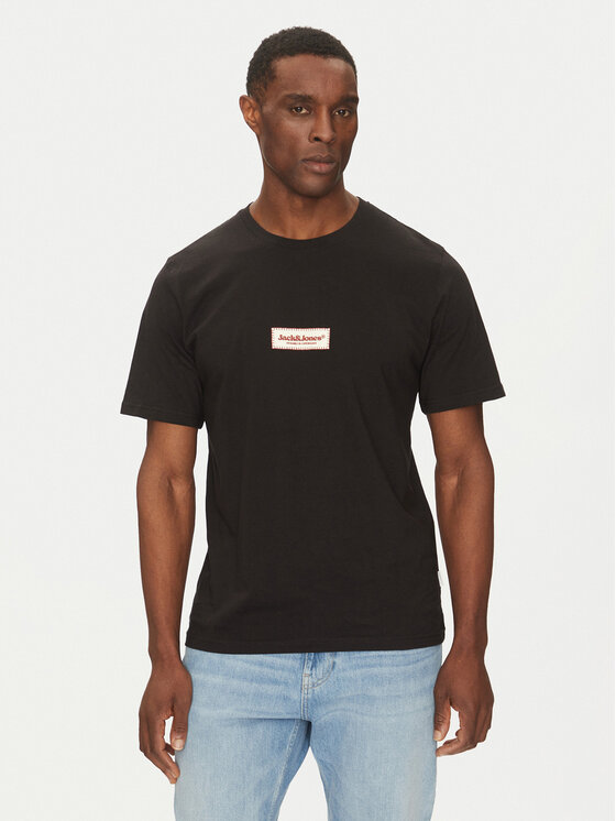 

Футболка обычного кроя Split 12273182 Jack&Jones, черный