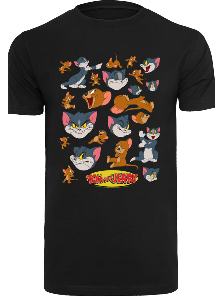 

Футболка F4NT4STIC Tom und Jerry Many Faces, черный