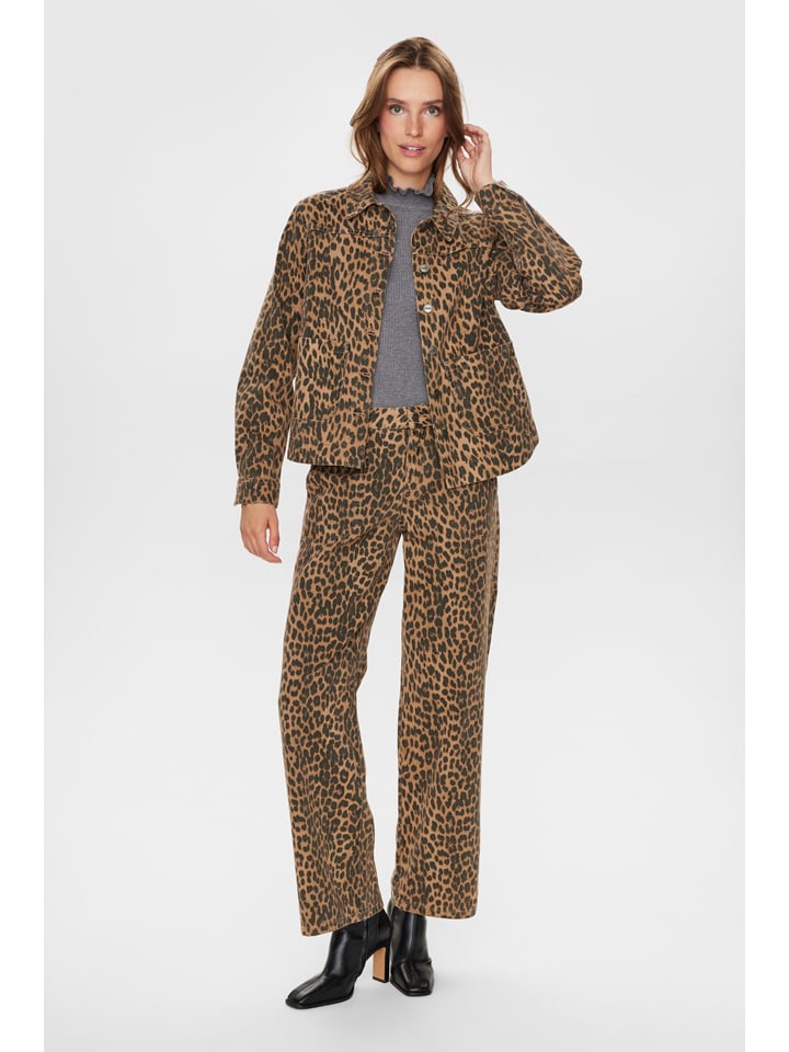 

NÜMPH Рубашка "Nugigi" верблюжьего/черного цвета