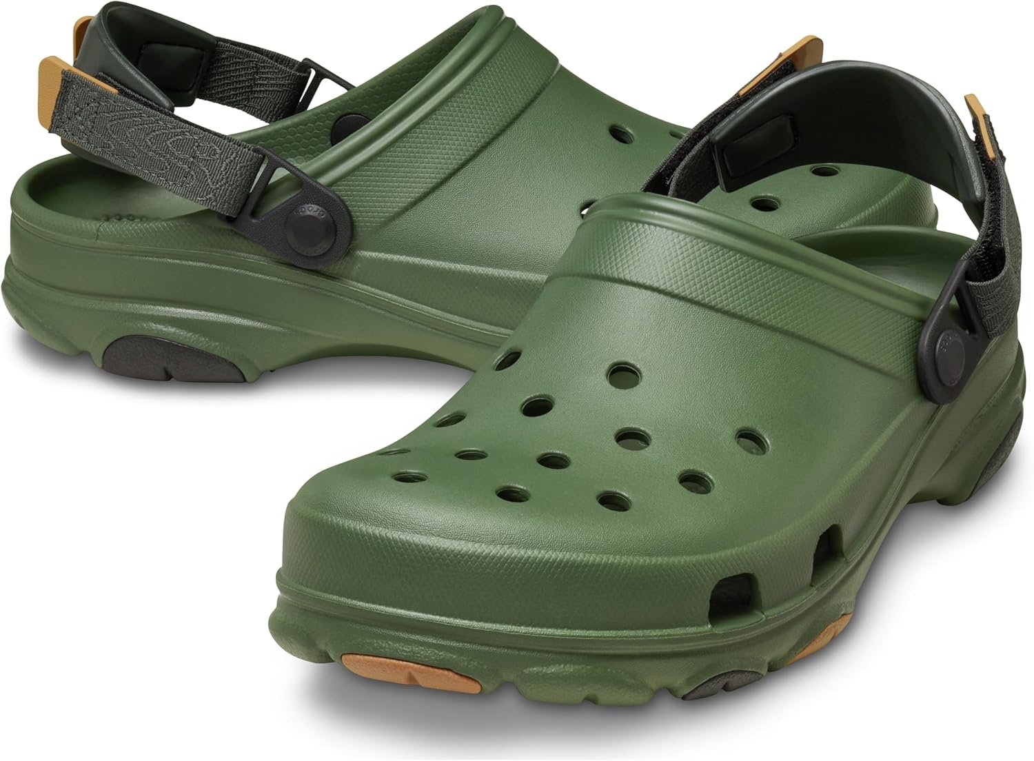 Классические универсальные сабо для взрослых и унисекс Crocs, зеленый — фото 3
