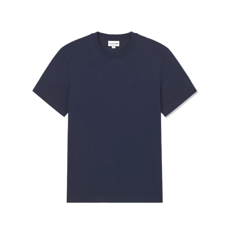 Футболка мужская Lacoste с круглым вырезом, морской синий