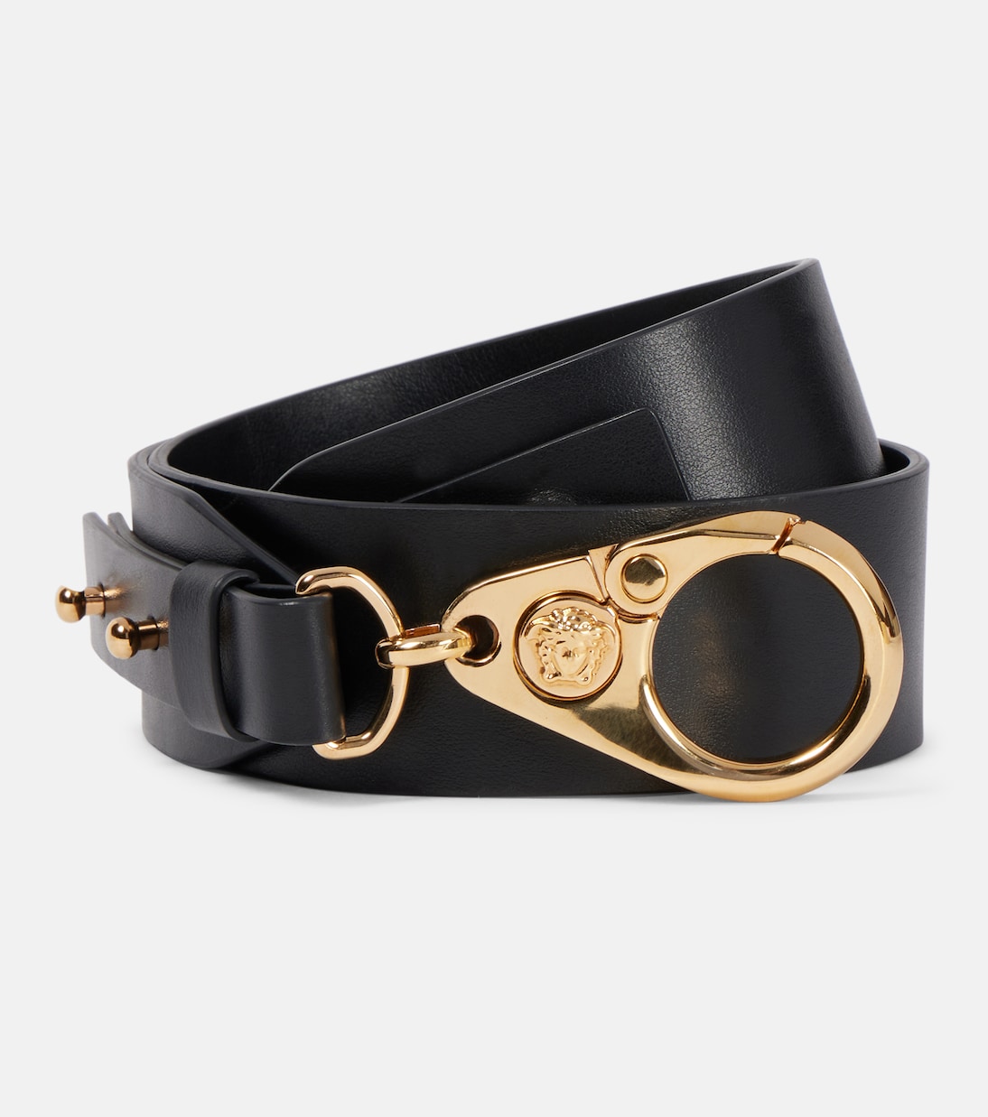 

Кожаный ремень Versace, Black-Versace Gold