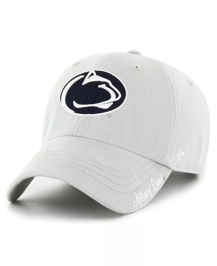 

Женская серая регулируемая шапка Penn State Nittany Lions Miata Clean Up '47 Brand, серый