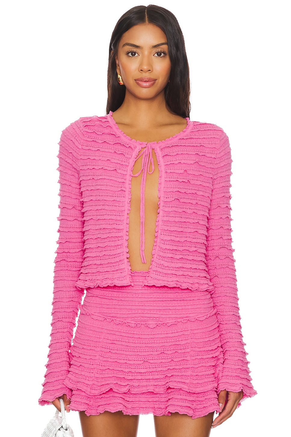 

Кардиган celosia Loveshackfancy, розовый