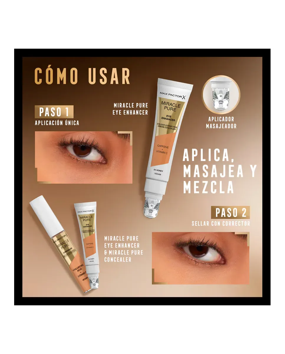 Крем для лица Max Factor — Корректирующий Miracle Pure Concealer жидкий , Rose — фото 4