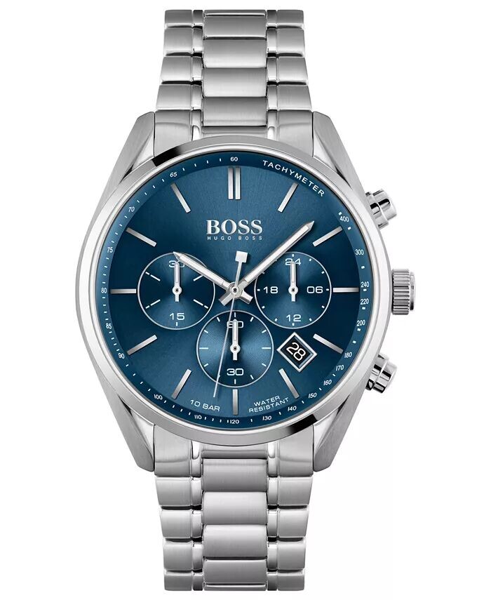 

Мужские часы-хронограф Champion с браслетом из нержавеющей стали, 44 мм Hugo Boss