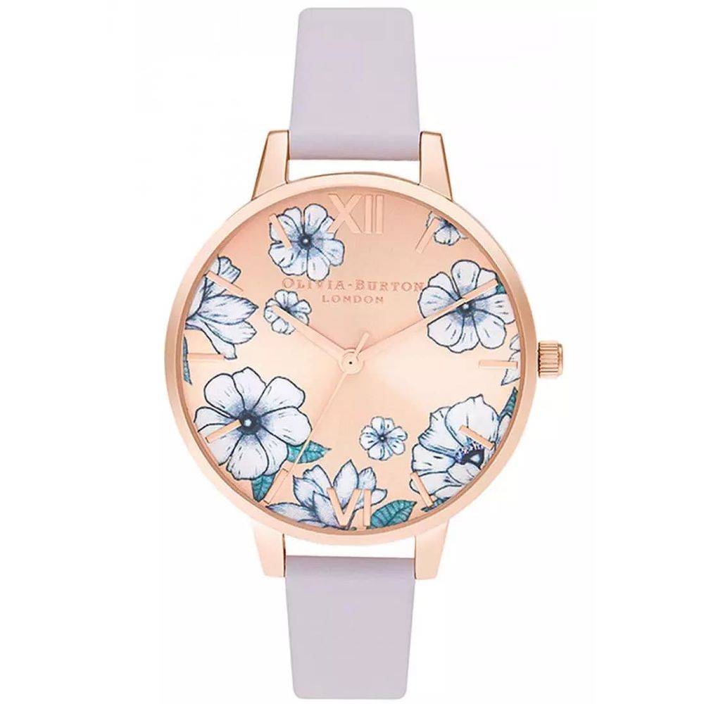 

Часы из фиолетовой кожи Olivia Burton
