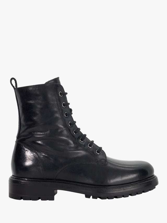 Кожаные ботинки Patley с шнуровкой до щиколотки Dune London, Black