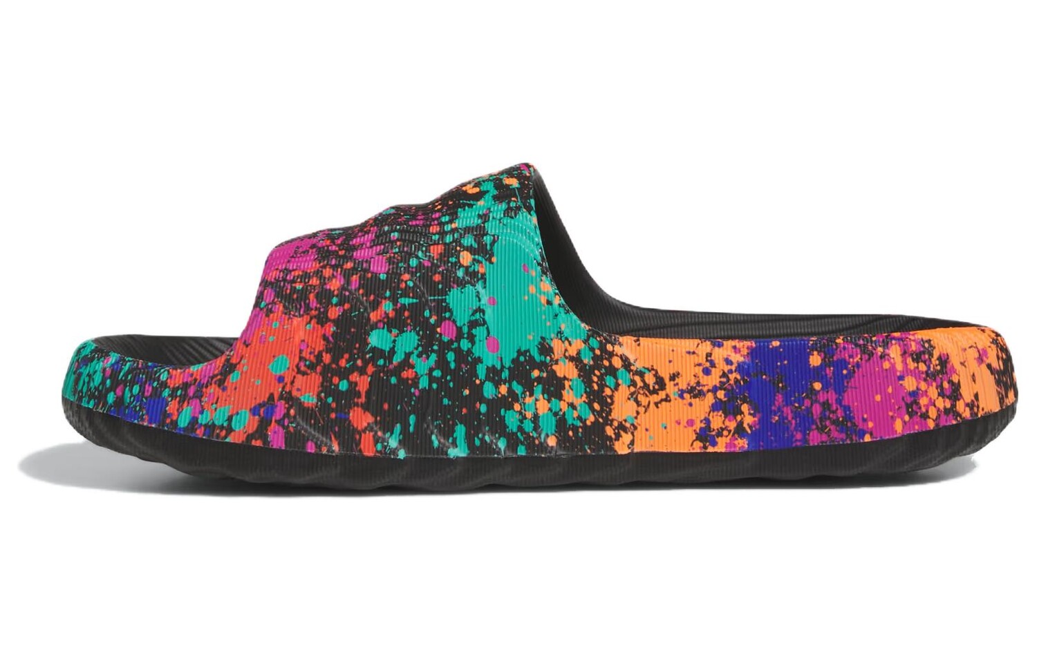 Кроссовки Adidas Adilette 22 Core Black Semi Solar Yellow Adidas Originals — фото 2