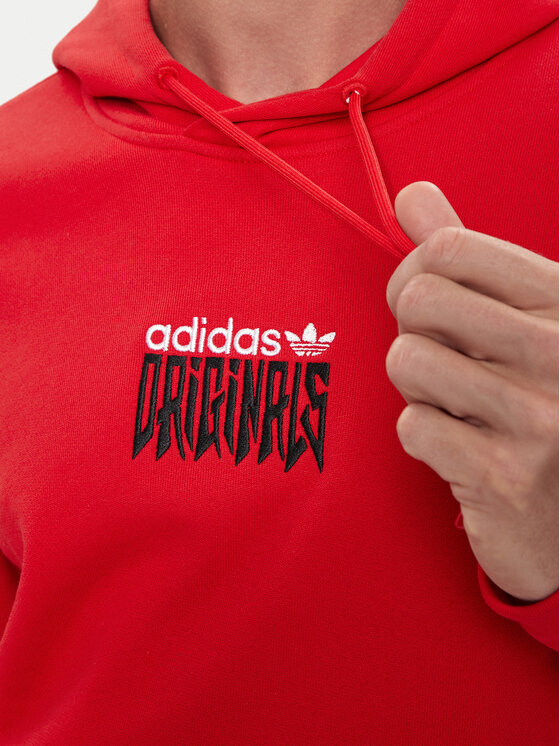 Свитшот loose fit Graphic IZ4835 Adidas, красный — фото 4