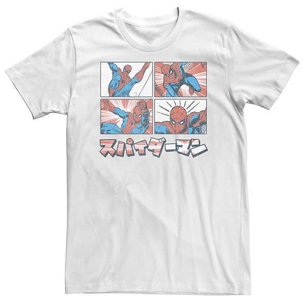 

Футболка Big & Tall с комикс-иллюстрацией Spider-Man Kanji Marvel