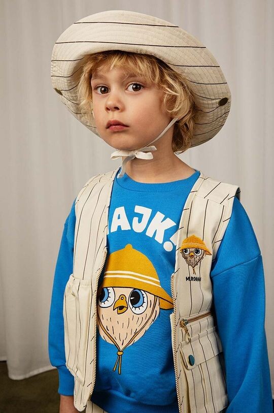 

Детская хлопковая толстовка Hike Mini Rodini, синий