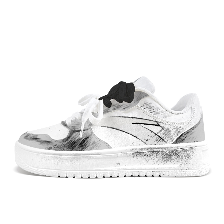 

расслабленные нескользящие устойчивые к истиранию низкие кроссовки для скейтбординга unisex ANTA, черный