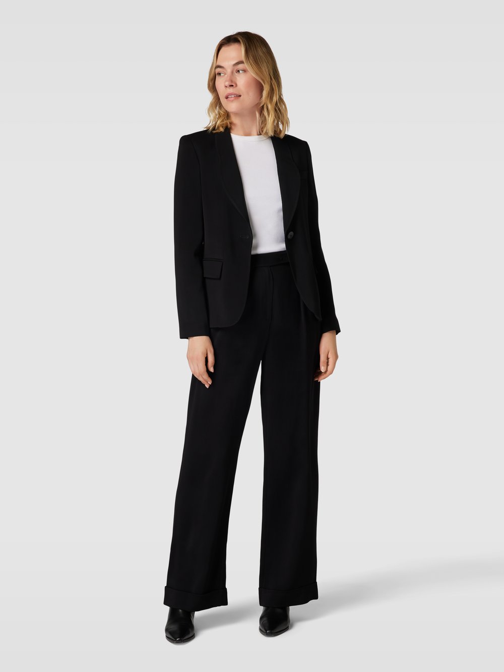 

Брюки с отворотами Emporio Armani, черный