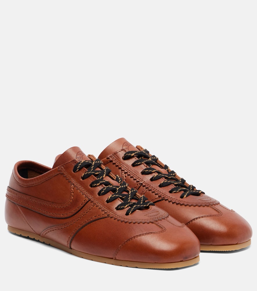 Кожаные кроссовки Dries Van Noten, Tan