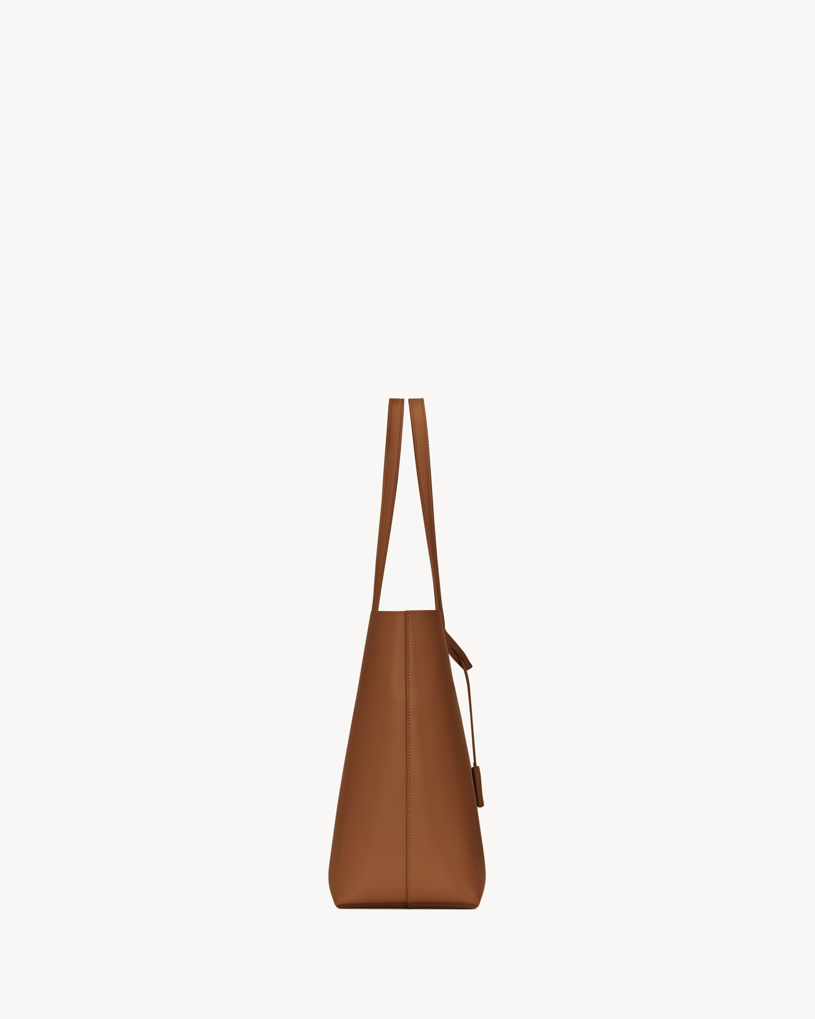 Сумка Shopping Saint Laurent из кожи, коричневый — фото 4