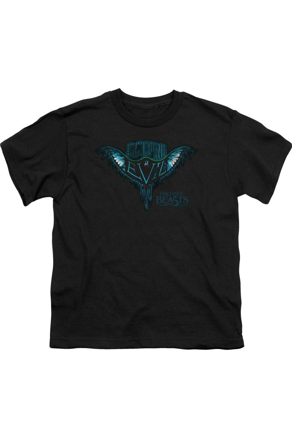 

Футболка с коротким рукавом для детей "Сокрушительное зло" из "Фантастических тварей" Gildan, черный