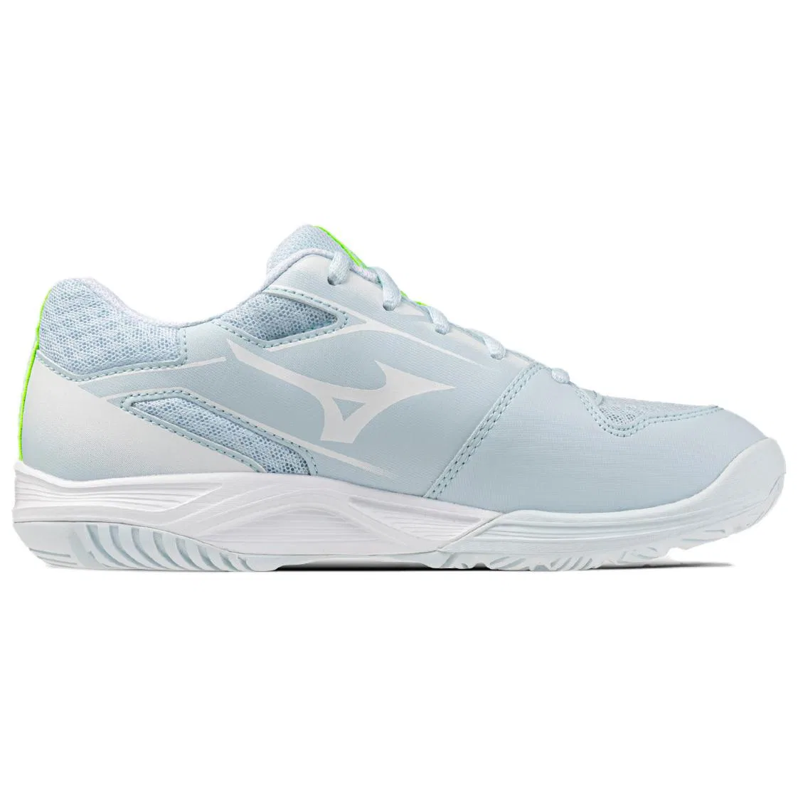 Кроссовки теннисные Mizuno Break Shot 5 Jr. AC Aqua Blue/Yellow — фото 4