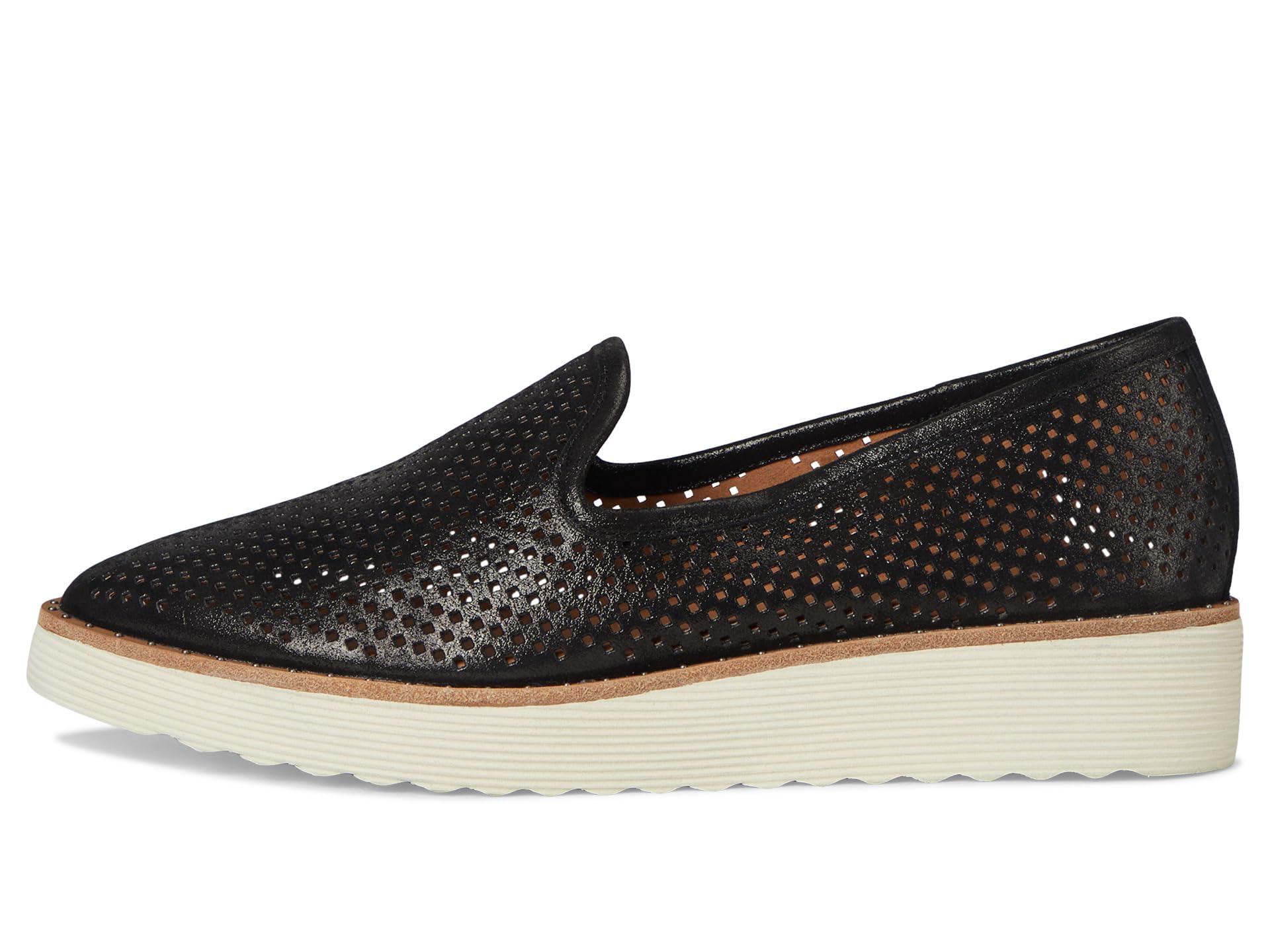 Лоферы Johnston & Murphy Mitzi Perfed Venetian, цвет Black Italian Metallic Suede — фото 4