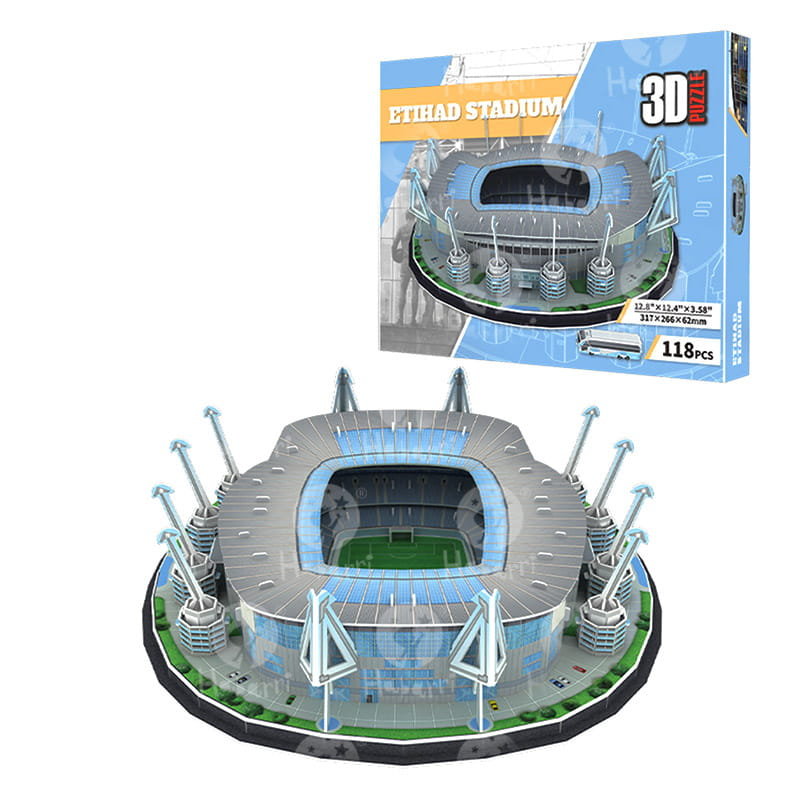 

Футбольный стадион - ETIHAD - FC Manchester City - 3D пазл 118 деталей HABARRI