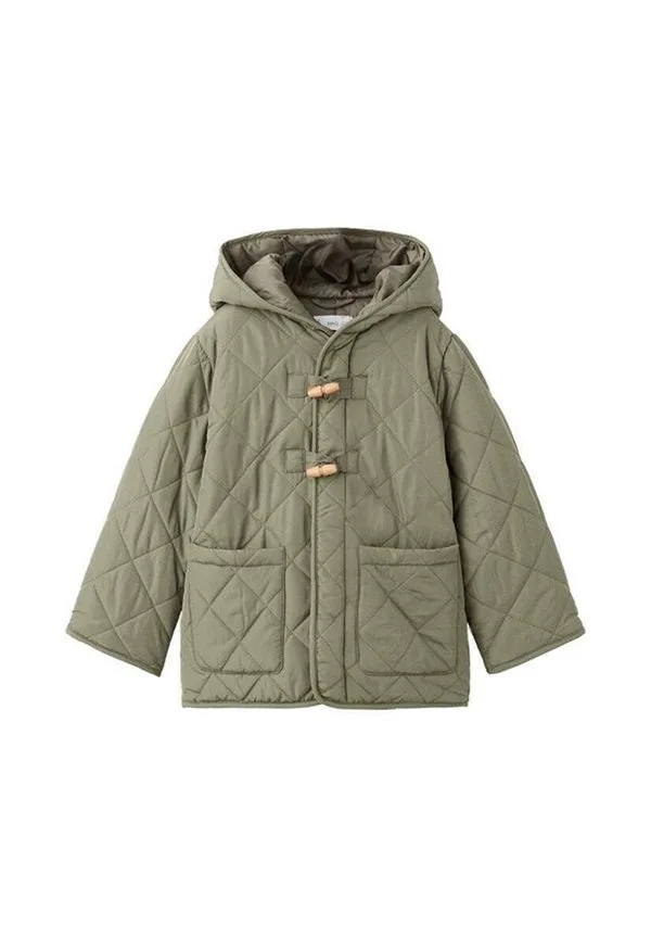 Детская зимняя куртка Mango Kids, Khaki — фото 2