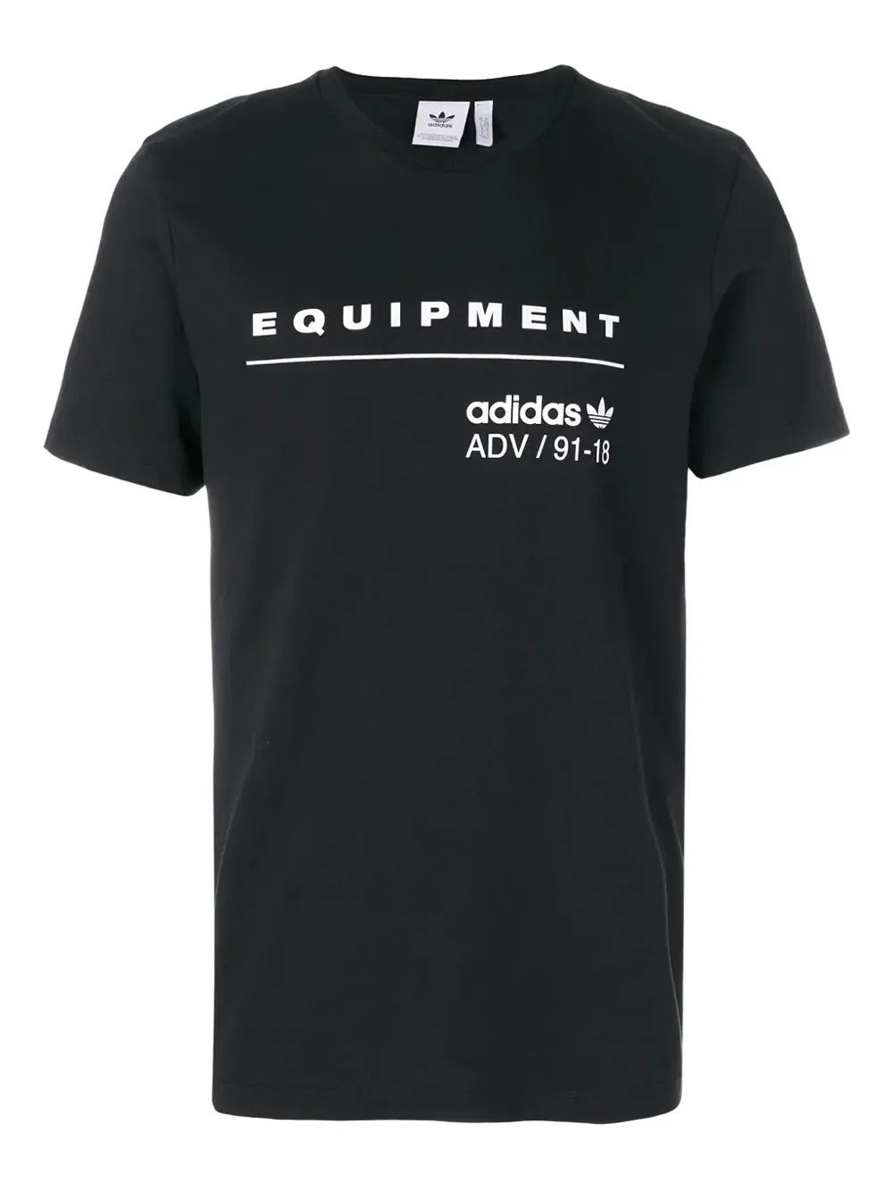 Хлопковая футболка Eqt pdq Adidas, черный