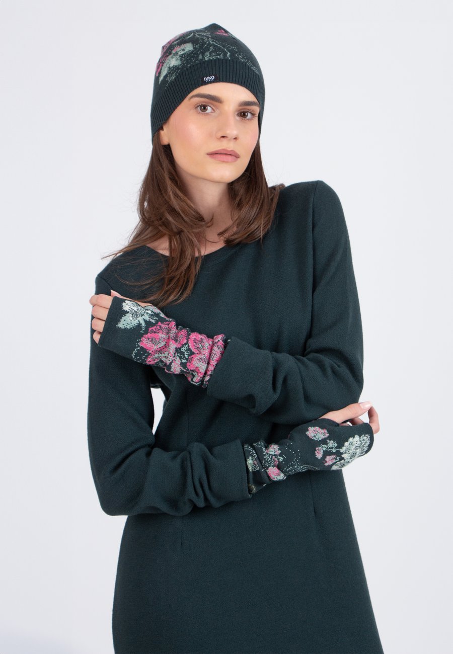 

Перчатки Ivko WRISTWARMERS FURNISHING FLORALS PATTERN, Forest/Dark Green