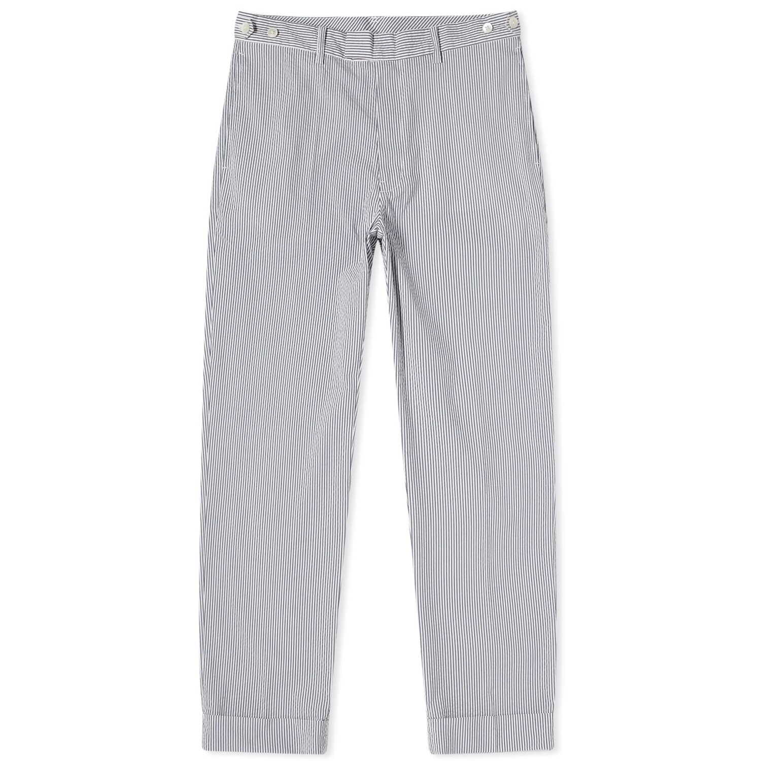

Брюки Beams Plus Coolmax Seersucker Ivy Trousers, цвет Blue Stripe