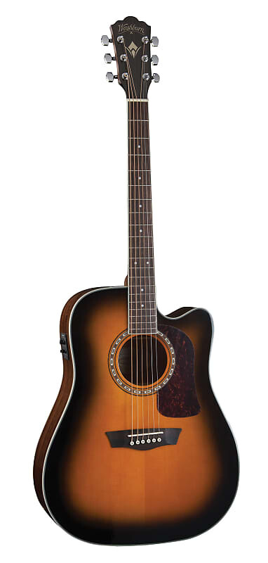 

Акустическая гитара Washburn HD10SCETB | Heritage Series Acoustic-Electric Cutaway Dreadnought Guitar , Tobacco Sunburst. New with Full Warranty!