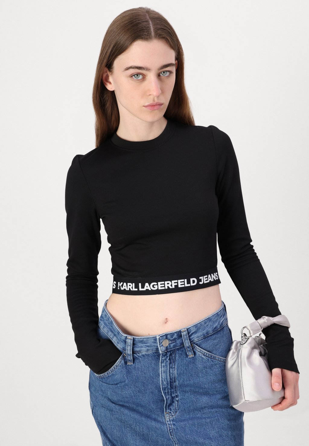 

Топ с длинными рукавами MILANO Karl Lagerfeld Jeans, черный